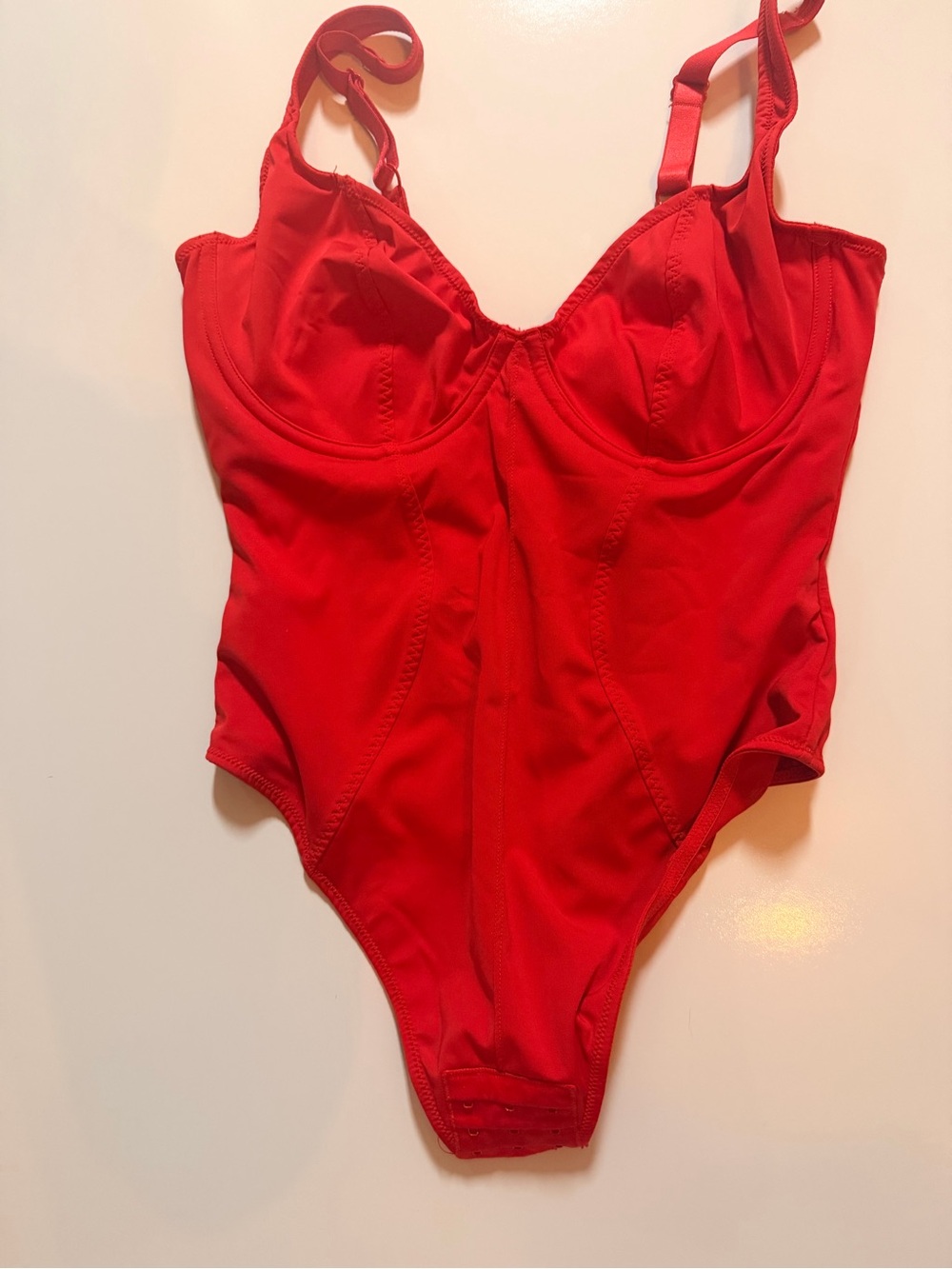 Primark Red Underwire One-Piece Bodysuit